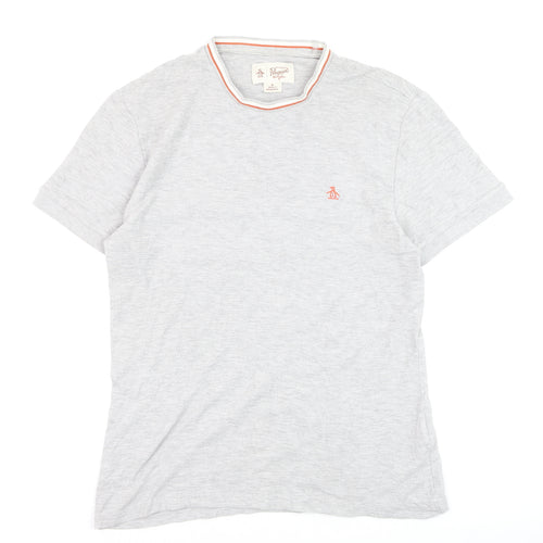 Original Penguin Men's Grey Crew Neck Short Sleeve T-Shirt M