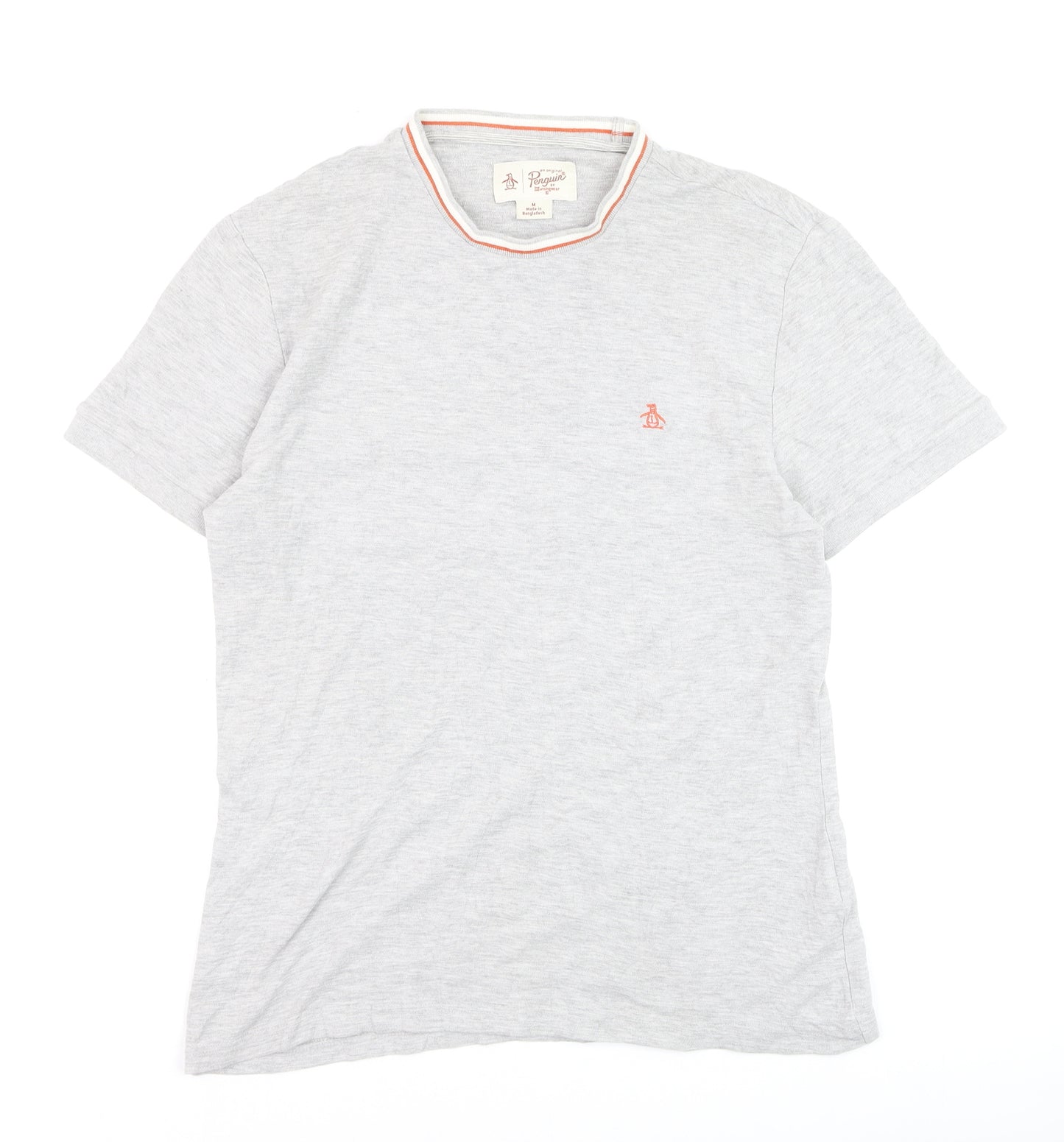 Original Penguin Men's Grey Crew Neck Short Sleeve T-Shirt M
