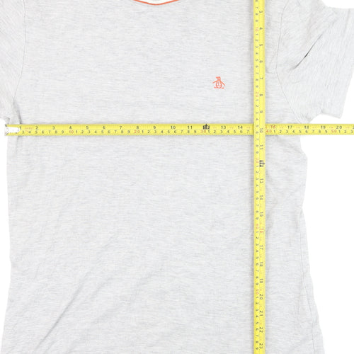 Original Penguin Men's Grey Crew Neck Short Sleeve T-Shirt M