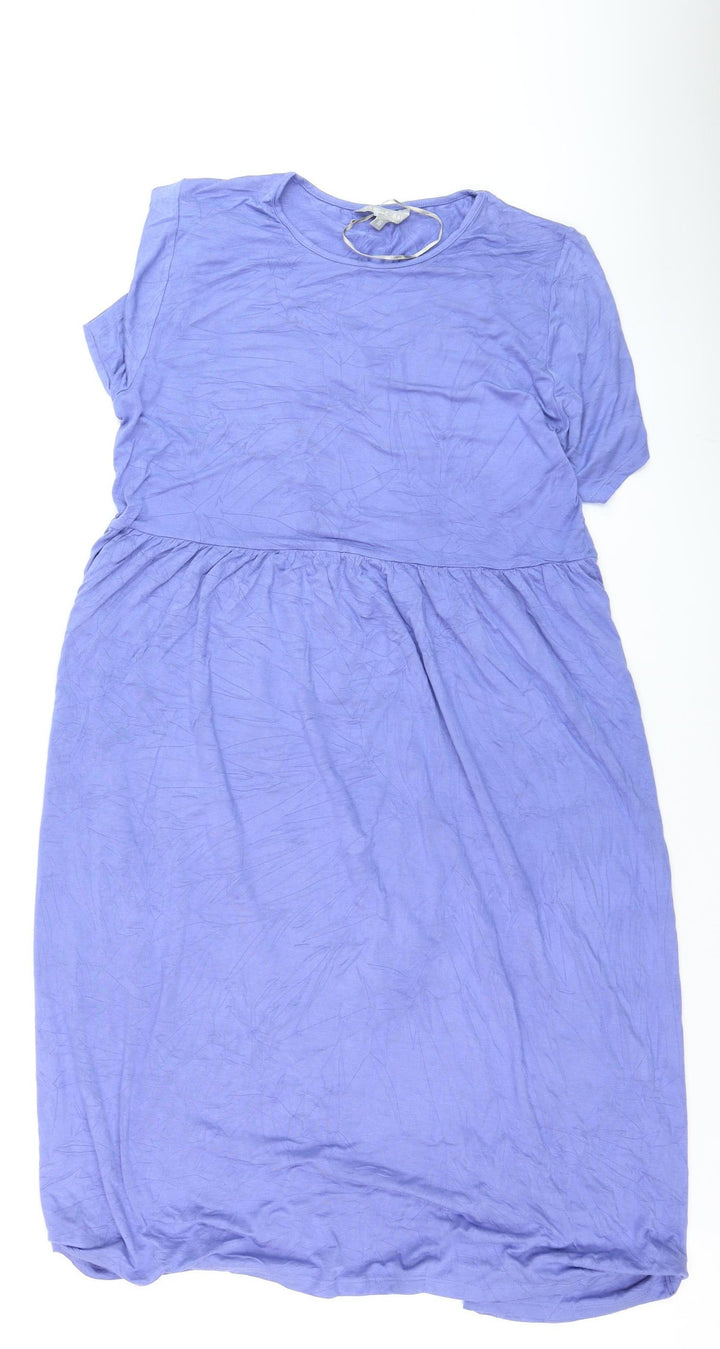 Pebble Bay Women’s Purple T-Shirt Dress Size 16 Casual Jersey