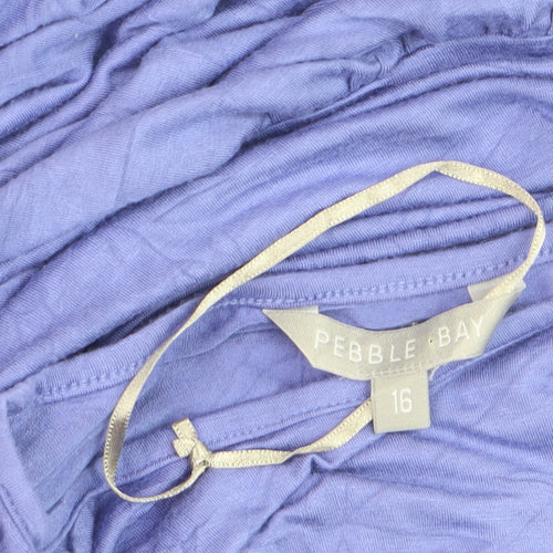 Pebble Bay Women’s Purple T-Shirt Dress Size 16 Casual Jersey