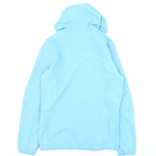 Regatta Women's Blue Soft Shell Hooded Activewear Jacket Size 12