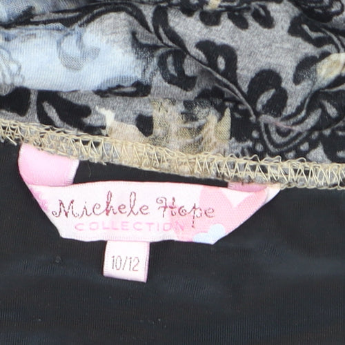 Michele Hope Women’s Multicoloured Floral Knee Length Wrap Skirt Size 10/12
