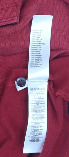 Maine New England Men's Red Cotton Polo Shirt Size L