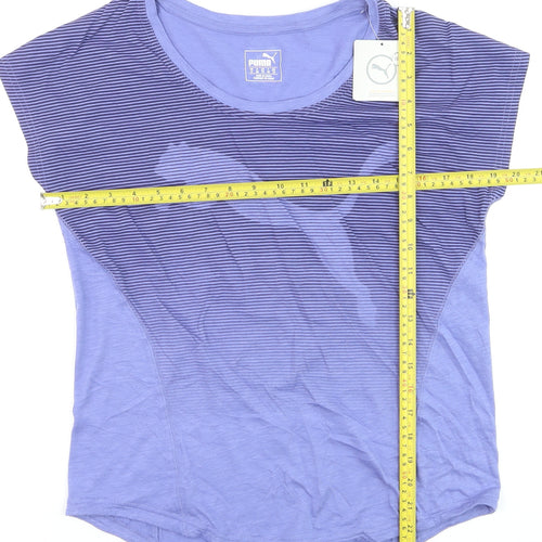 Puma Women's Purple Cotton Modal Sports T-Shirt Size 12