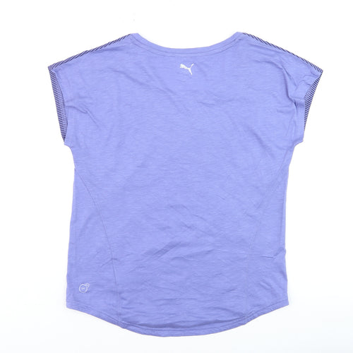 Puma Women's Purple Cotton Modal Sports T-Shirt Size 12