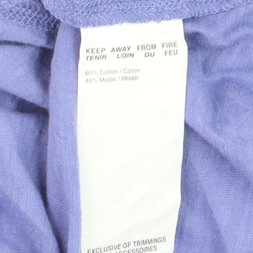 Puma Women's Purple Cotton Modal Sports T-Shirt Size 12