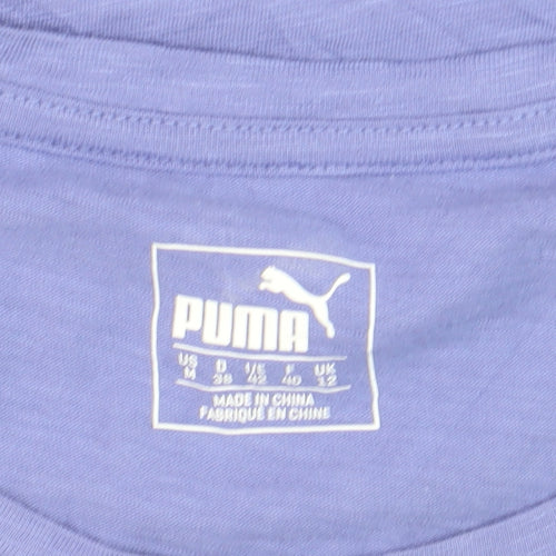 Puma Women's Purple Cotton Modal Sports T-Shirt Size 12
