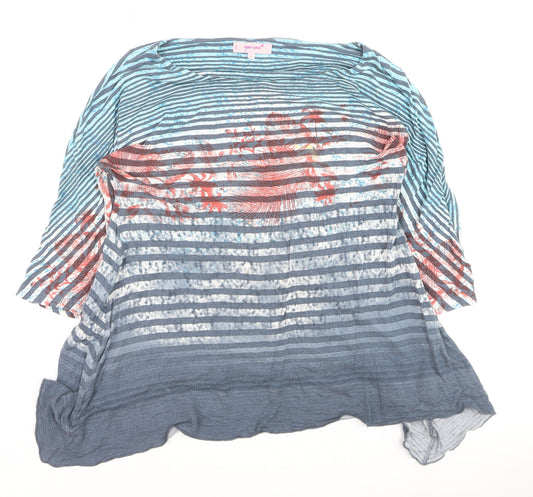 Marks and Spencer Per Una Women’s Multicoloured Striped Tunic Blouse Size 12