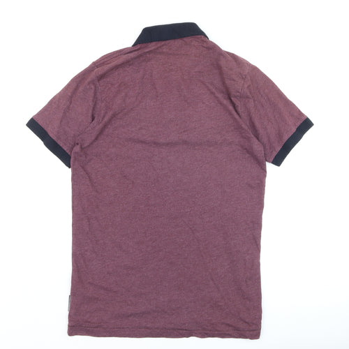 French Connection Men's Red Polo Shirt Size M Cotton Blend
