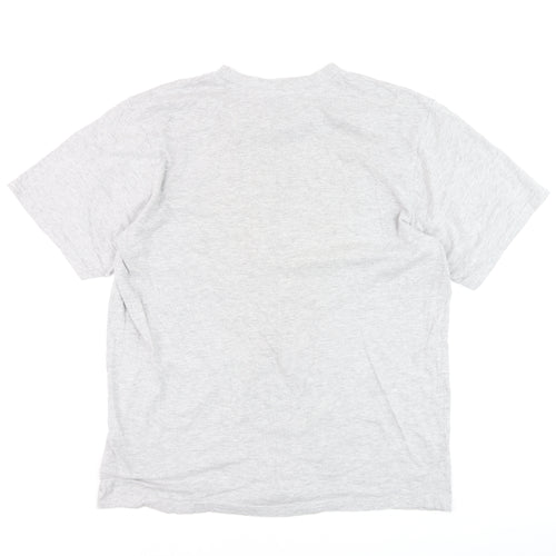 Kangaroo Poo Men's Grey Graphic Car T-Shirt Size L Cotton Blend