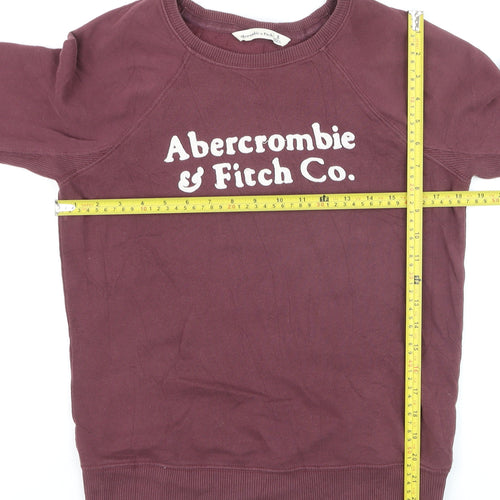 Abercrombie & Fitch Womens Purple Pullover Jumper Size S Crew Neck