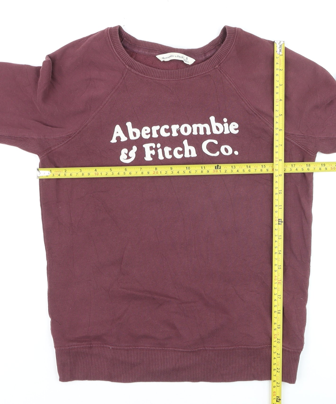 Abercrombie & Fitch Womens Purple Pullover Jumper Size S Crew Neck