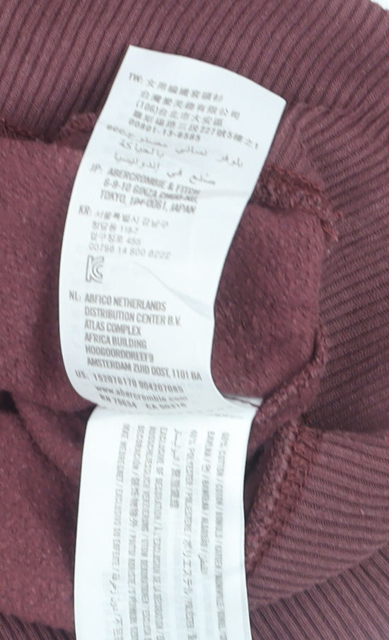 Abercrombie & Fitch Womens Purple Pullover Jumper Size S Crew Neck