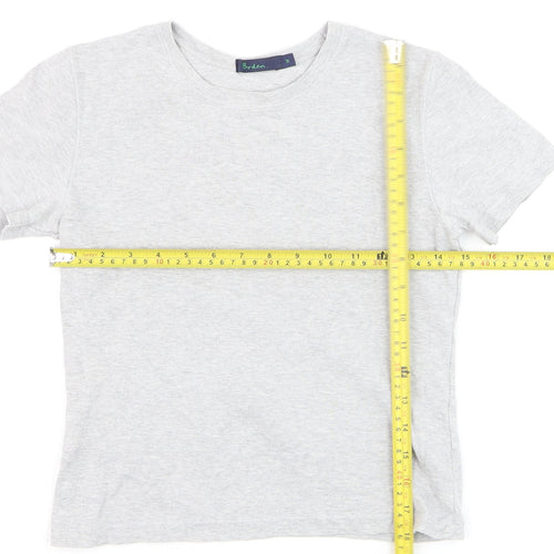 Boden Women’s Grey Cotton Short Sleeve Basic T-Shirt Size M