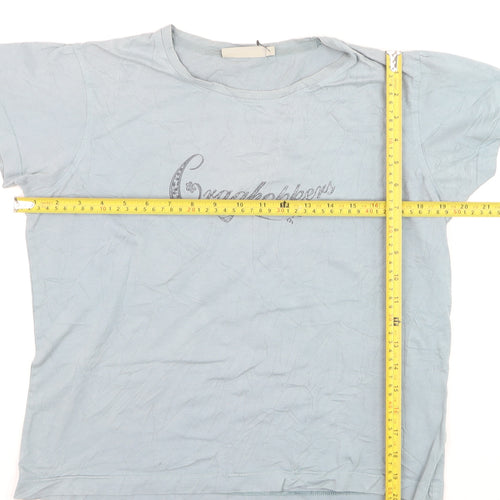 Craghoppers Women Blue Regular Fit Cotton T-Shirt UK 12