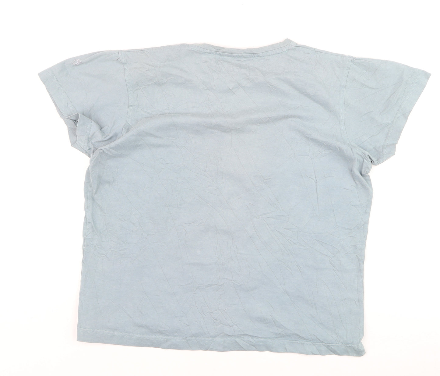 Craghoppers Women Blue Regular Fit Cotton T-Shirt UK 12