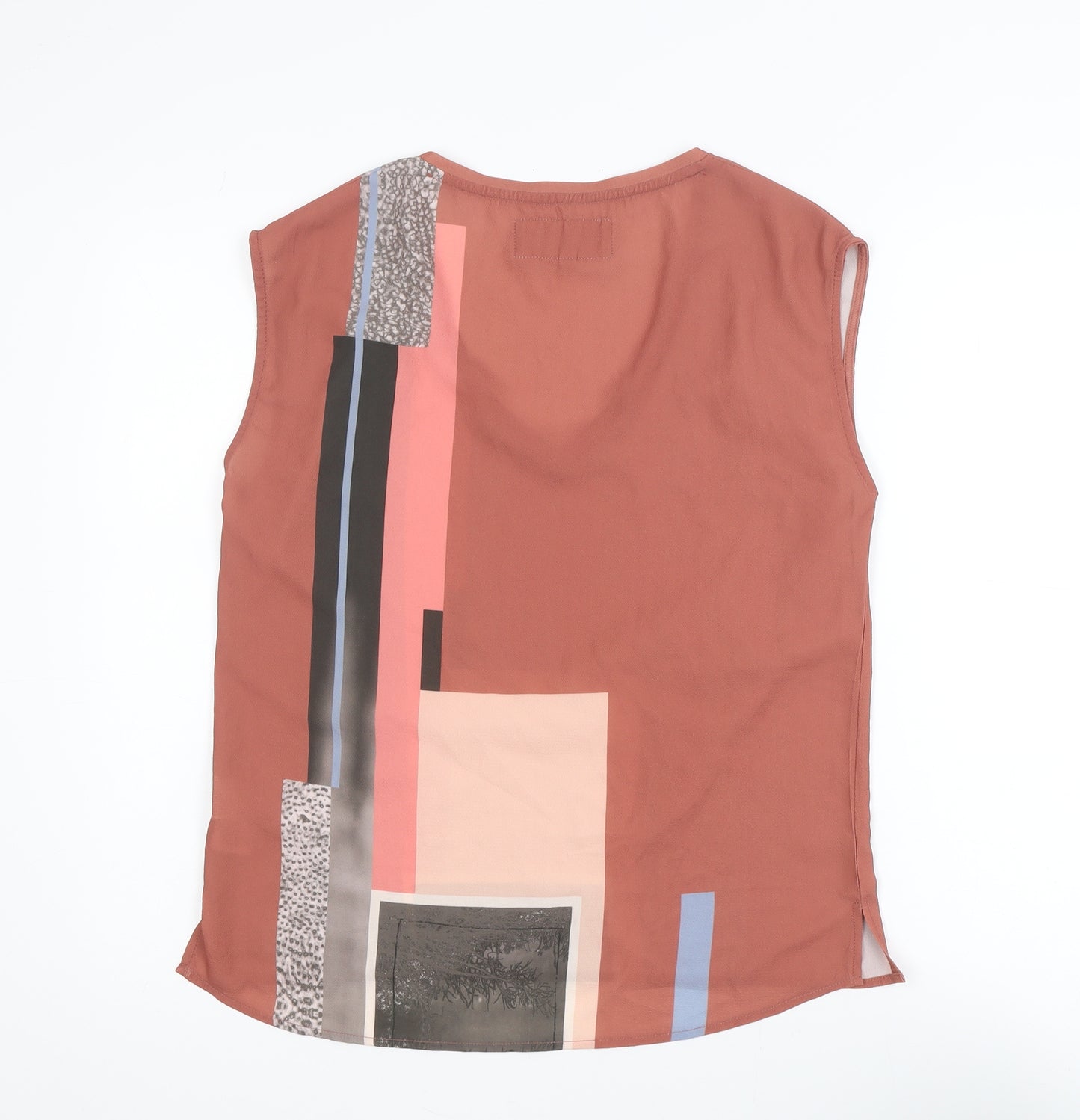 Garcia Jeans Womens Multicoloured Sleeveless V-Neck Blouse S