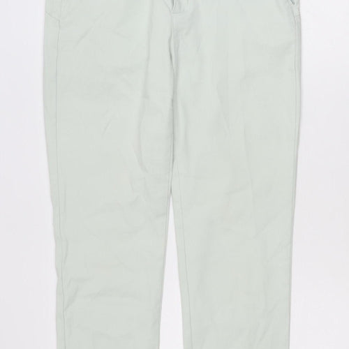 Zendra Women’s Beige Straight Leg Cotton Jeans Size 14
