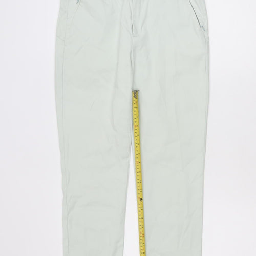 Zendra Women’s Beige Straight Leg Cotton Jeans Size 14