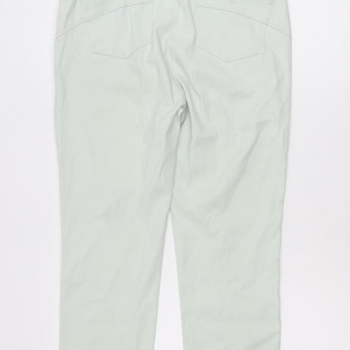 Zendra Women’s Beige Straight Leg Cotton Jeans Size 14