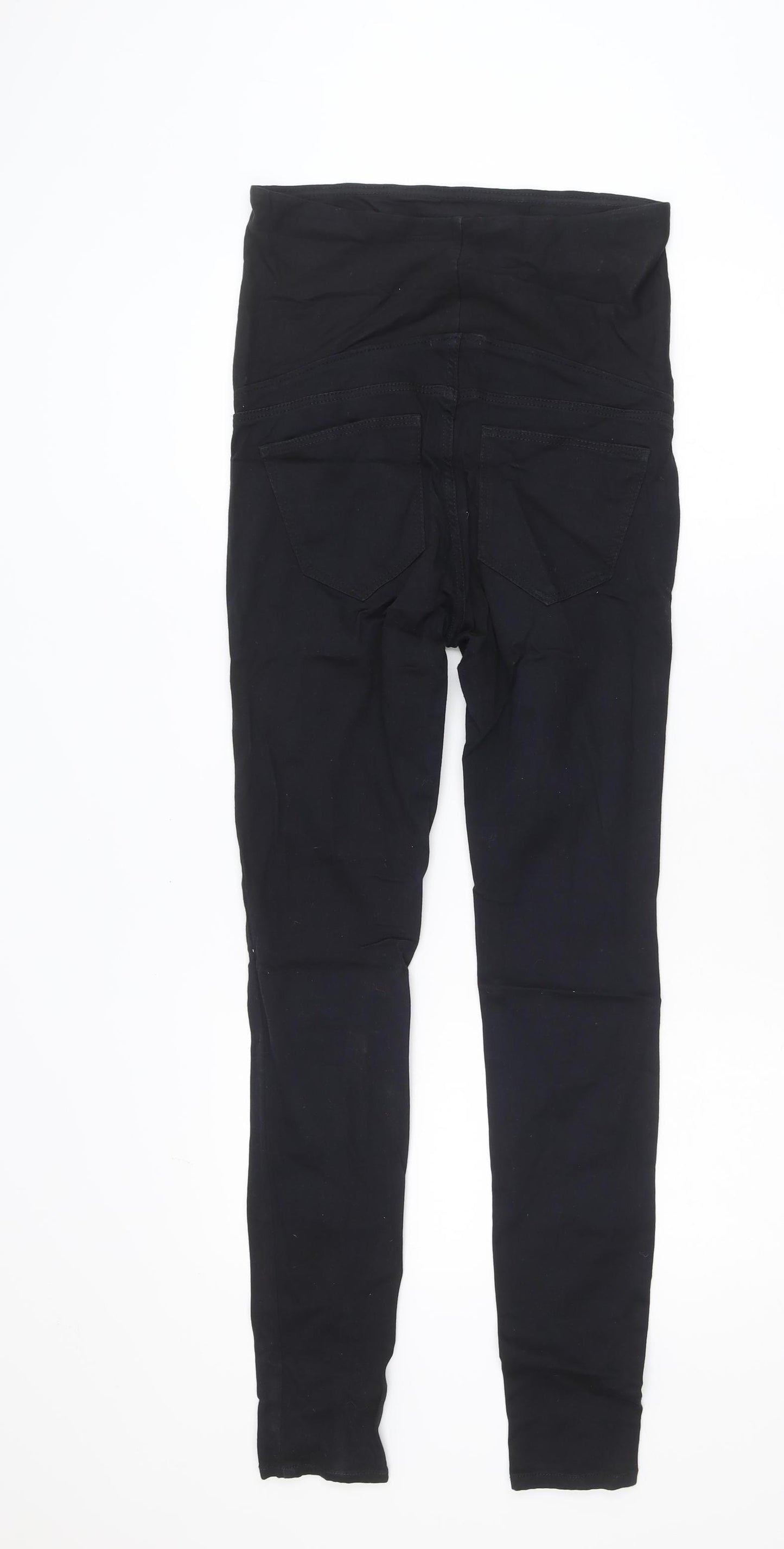 H&M Maternity Black Skinny Jeggings Women Size 8 Cotton Blend