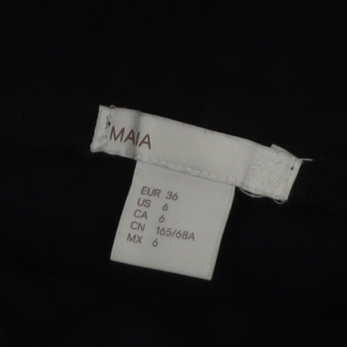 H&M Maternity Black Skinny Jeggings Women Size 8 Cotton Blend