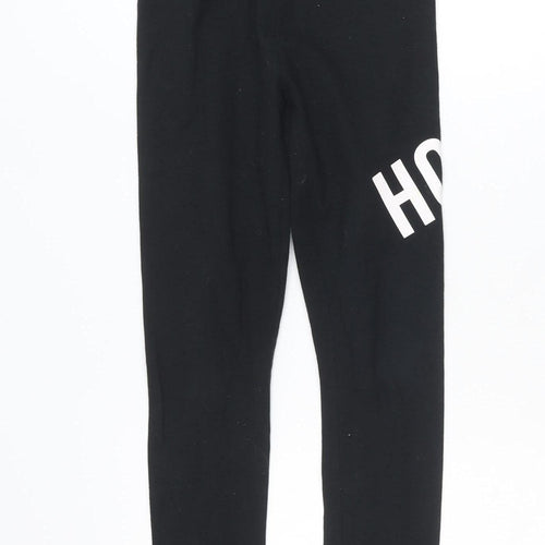Hollister Womens Black XS Logo Stretch Jersey Leggings
