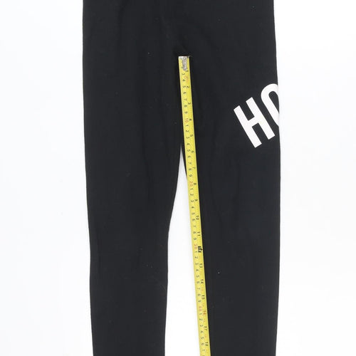Hollister Womens Black XS Logo Stretch Jersey Leggings