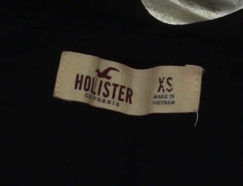 Hollister Womens Black XS Logo Stretch Jersey Leggings