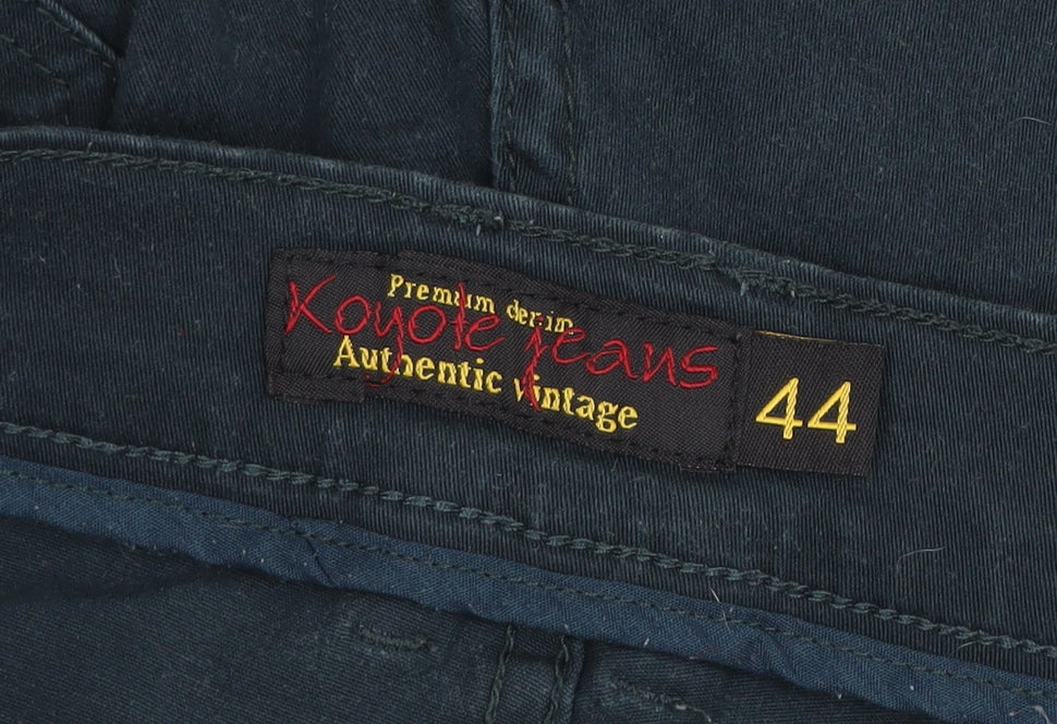 Koyote Jeans Men’s Blue Chino Style Straight Fit Trousers Size 44