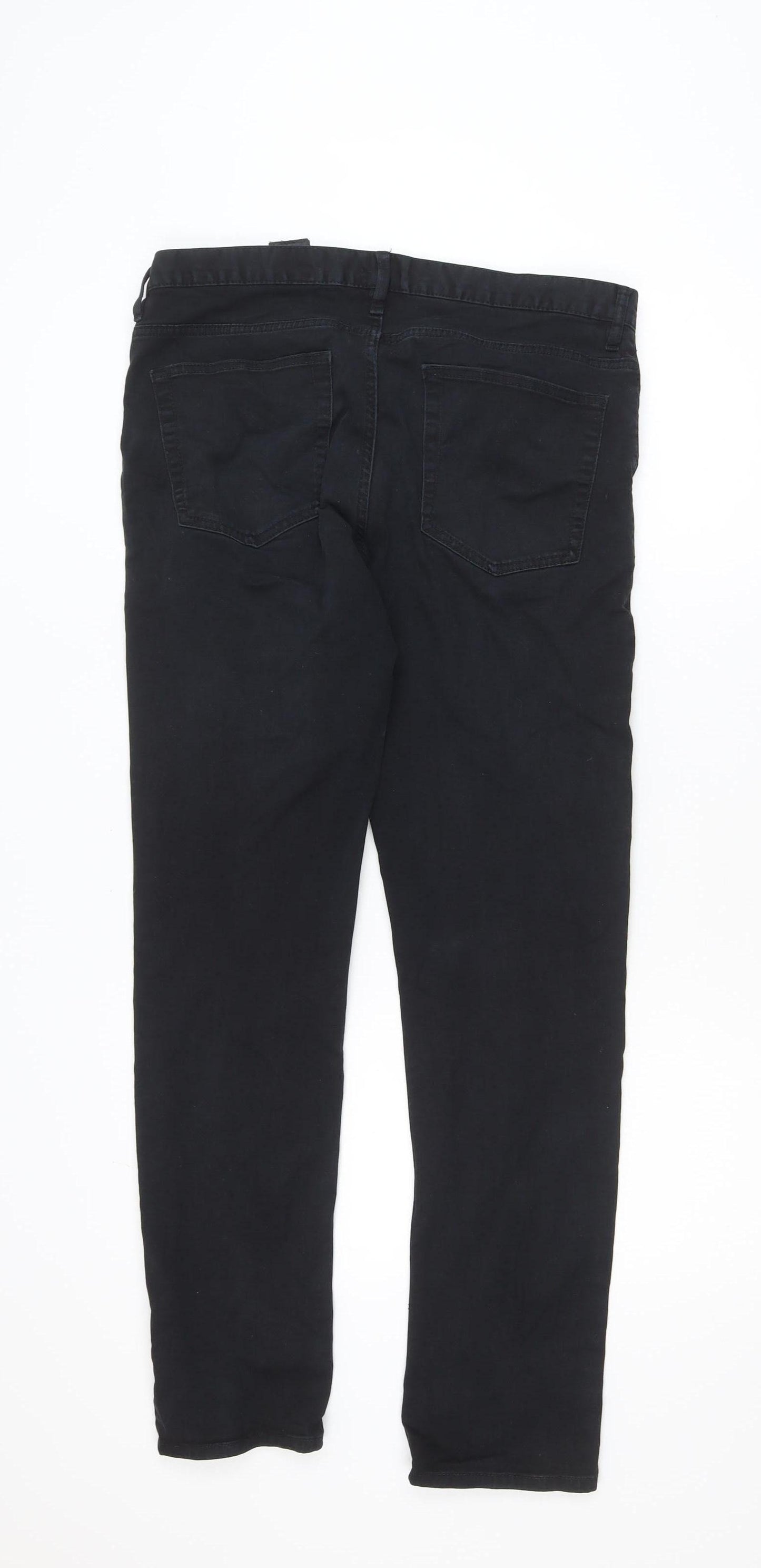 H&M Womens Black Skinny Slim Fit Stretch Jeans Size 32