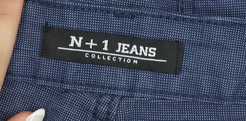 N+1 Jeans Men's Blue Straight Fit Denim Jeans Size M 33in Waist