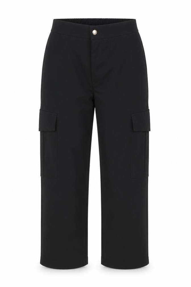 Front view of Zara Women Black M Workwear Stretch Suit Trousers