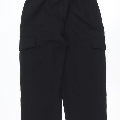 Zara Women Black M Workwear Stretch Suit Trousers