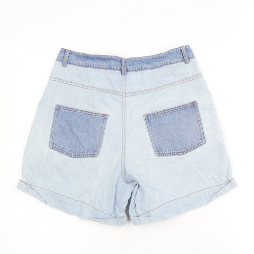 Ryder Women’s Blue Denim Boyfriend Shorts Size M High Waist Retro