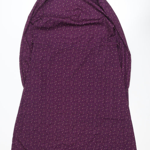 Oh Molly Women's Purple Animal Print A-Line Dress Size 10