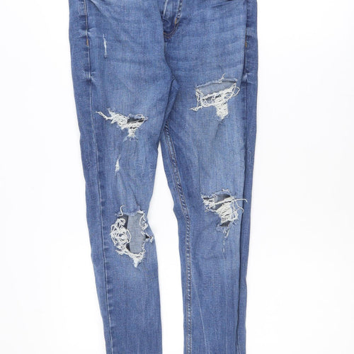 Primark Women’s Blue Distressed Skinny Jeans Size 10 Denim Co