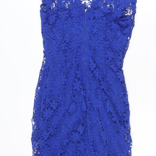 Paper Dolls Women Blue Lace Bodycon Dress Size 10