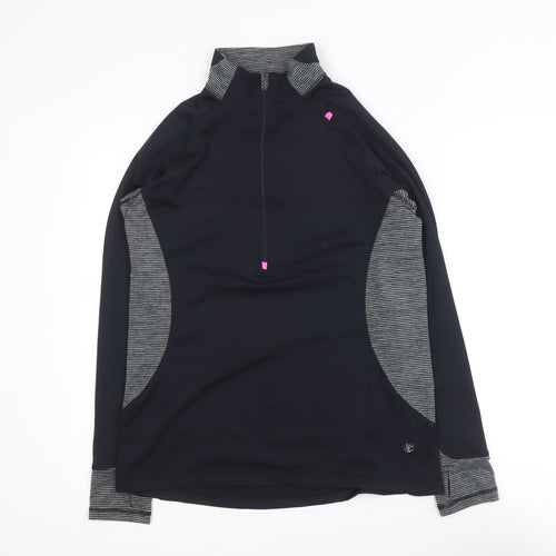 Dunnes Stores Women Black Size 12 1/4 Zip Performance Activewear Jacket
