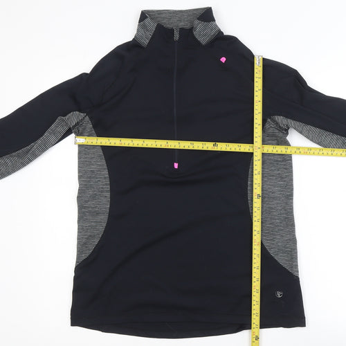 Dunnes Stores Women Black Size 12 1/4 Zip Performance Activewear Jacket
