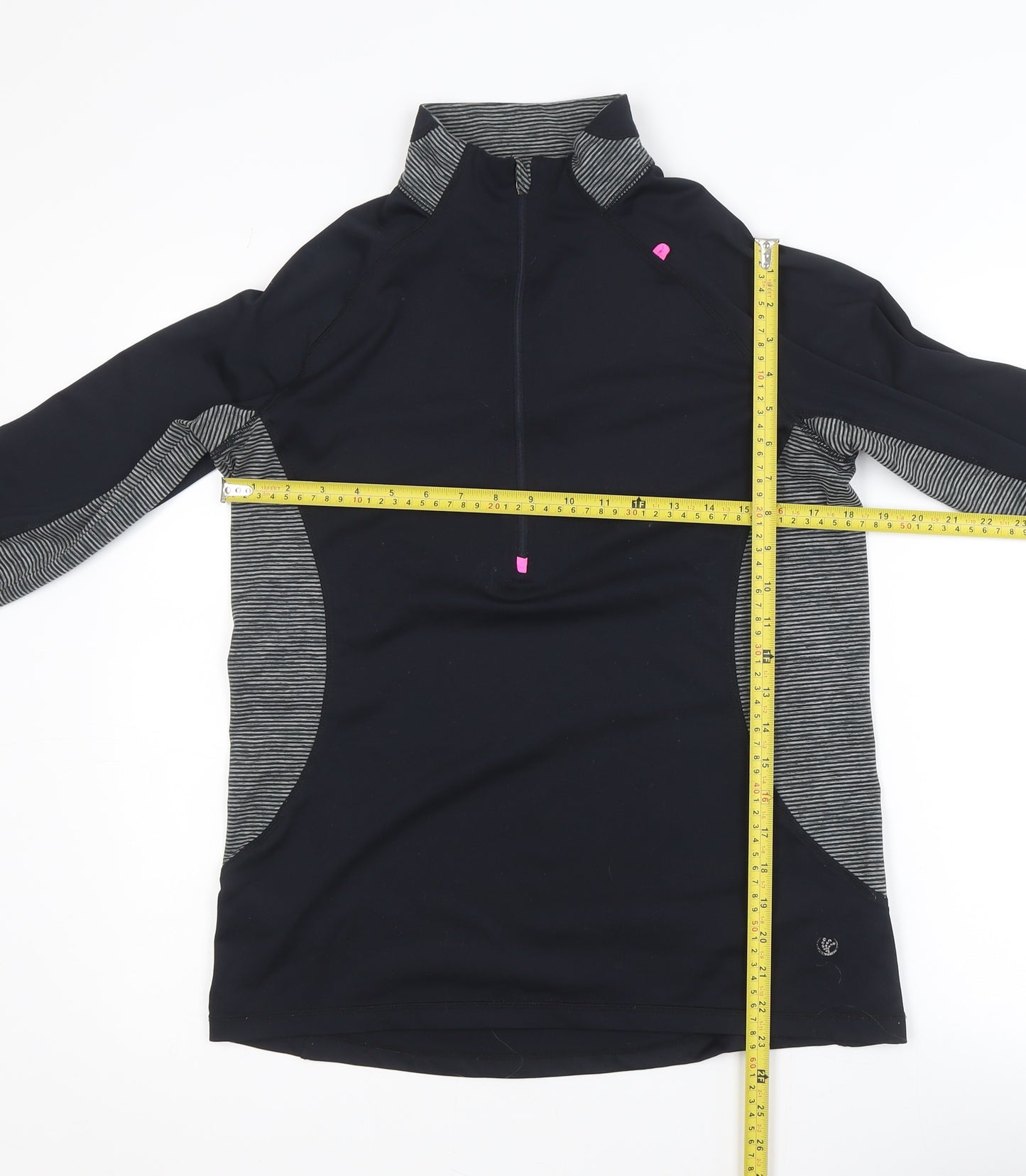 Dunnes Stores Women Black Size 12 1/4 Zip Performance Activewear Jacket