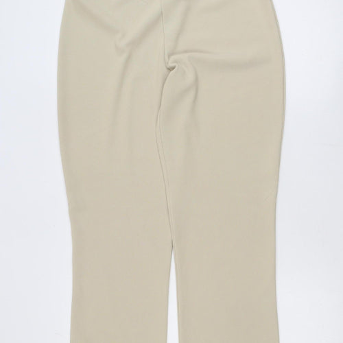 St. Bernard Women’s Beige Stretch Trousers Size 14-16 Straight Leg