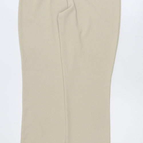 St. Bernard Women’s Beige Stretch Trousers Size 14-16 Straight Leg