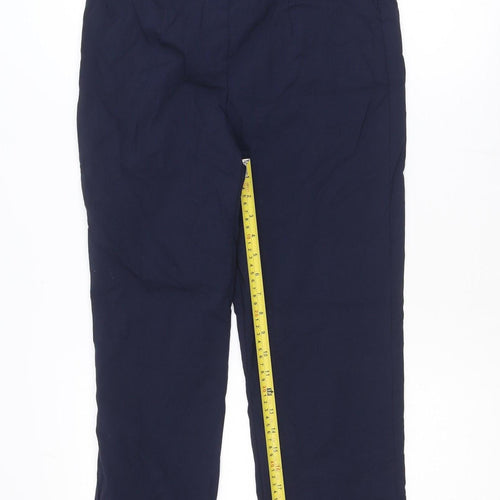 Dunnes Stores Women's Blue Straight Trousers Size M Regular Fit