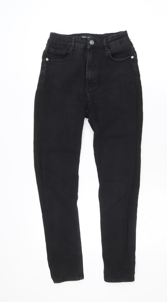 Zara Women Black High Rise Skinny Jeans Size 10