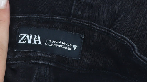 Zara Women Black High Rise Skinny Jeans Size 10