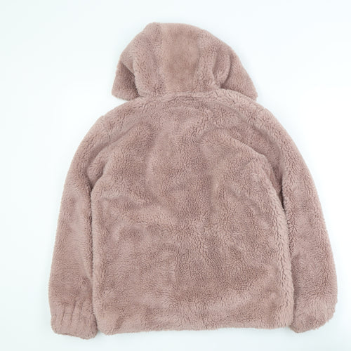 Mantaray Girls Pink Hooded Fleece Zip Jacket Age 12-13 Years