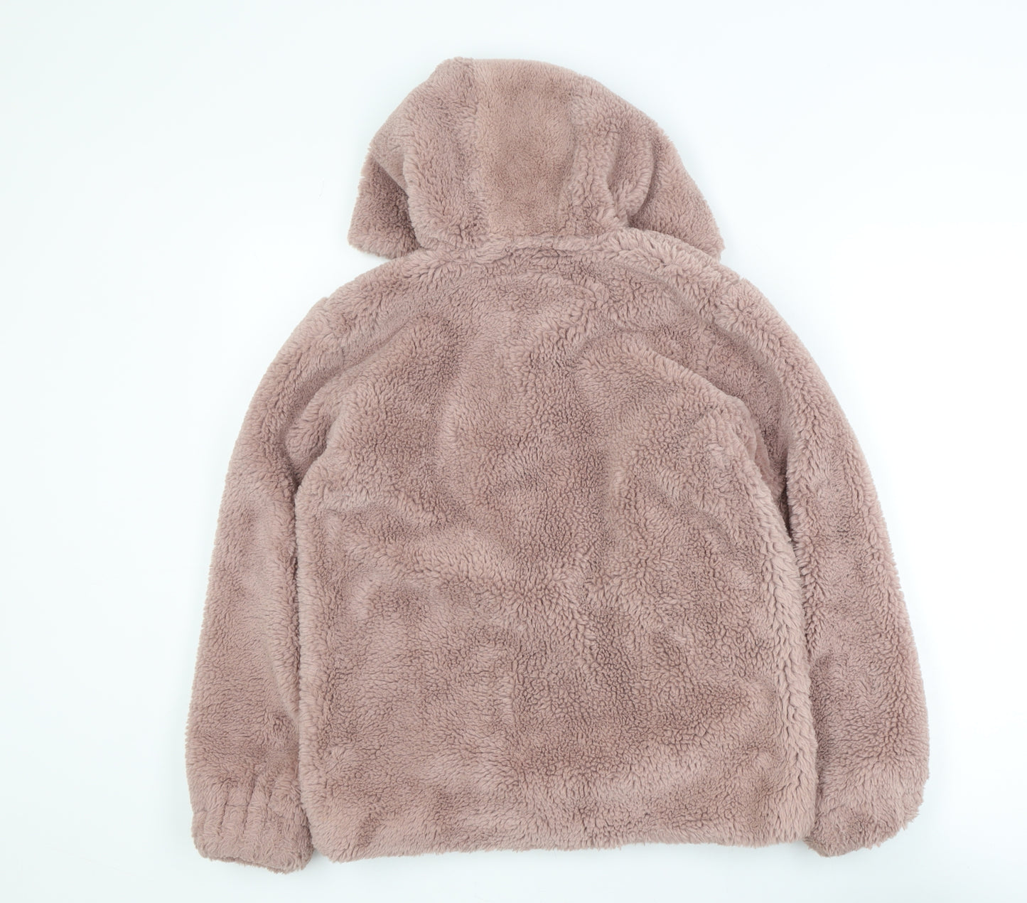 Mantaray Girls Pink Hooded Fleece Zip Jacket Age 12-13 Years