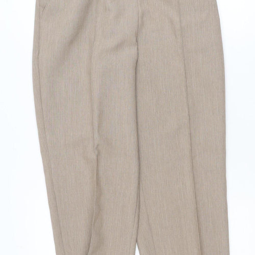 Marks and Spencer Womens Beige Size 12 Straight Leg Business Trousers
